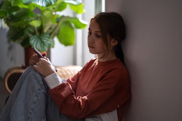 Adolescente isolado, representando a dor silenciosa da autolesão